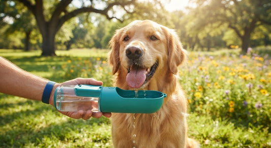 3-in-1 Portable Dog Water Bottle and Food Dispenser
