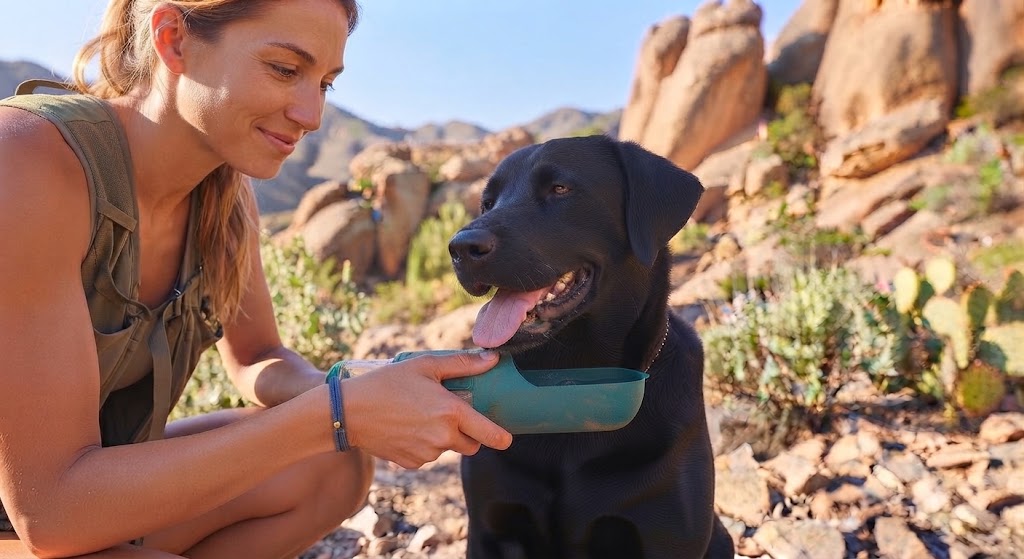 3-in-1 Portable Dog Water Bottle and Food Dispenser